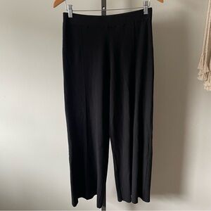 Milano Wide Leg Knit Sweater Pant Black